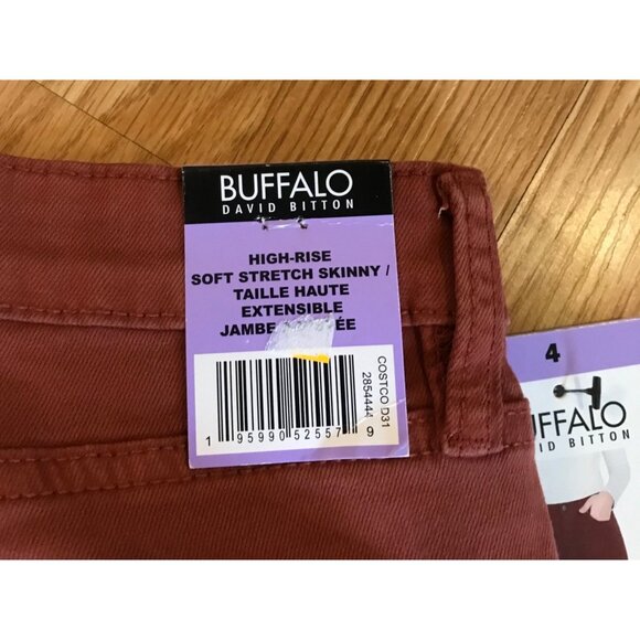 Buffalo David Bitton Pants Jeans Rust Womens 4/29 Hanna High Rise Stretch Skinny - Picture 10 of 13